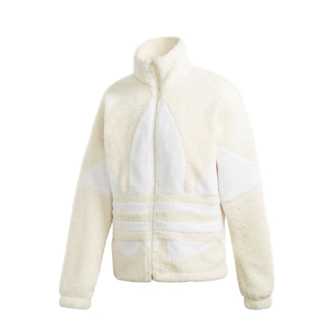 adidas Originals 大logo圖案羊羔絨運動外套夾克 男女同款 GC8695