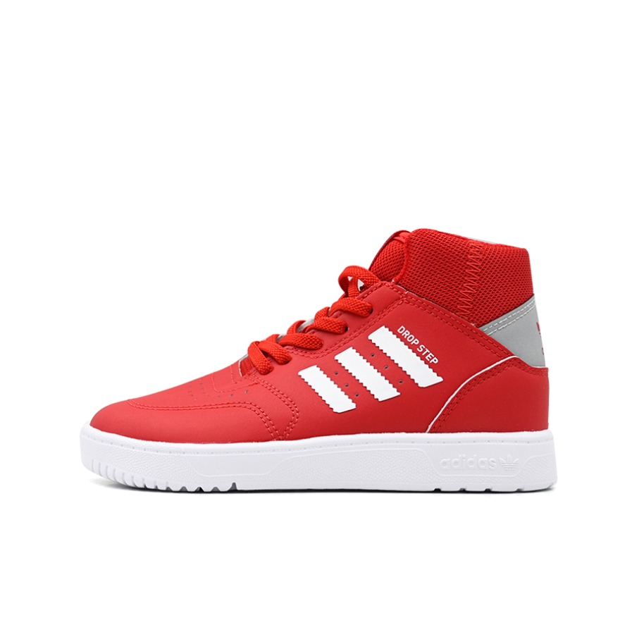 推荐商品：adidas Originals Drop Step 360 休闲 耐磨 魔术贴 童鞋 小童/红色/白色/银色