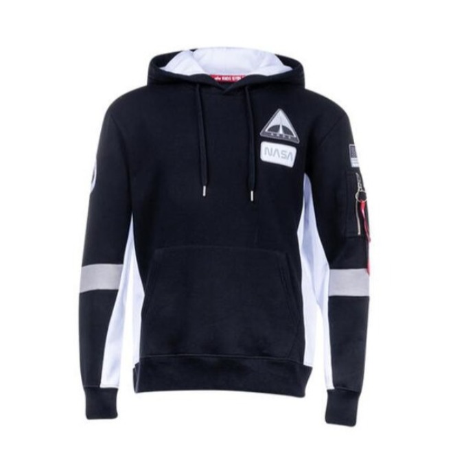 Alpha Industries/阿尔法工业 连帽套头长袖薄绒卫衣 男女同款 198312