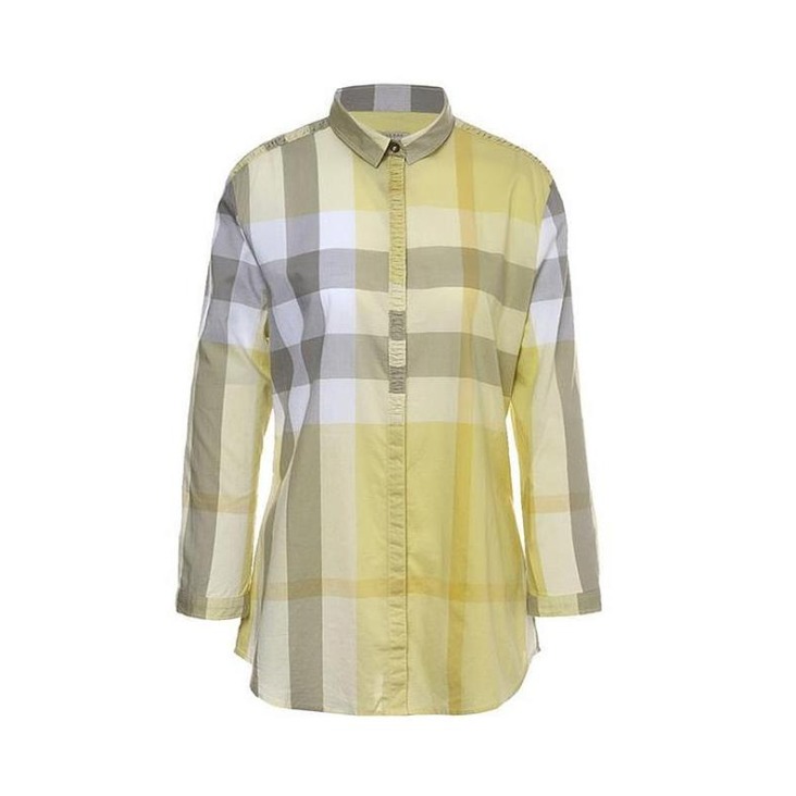 Burberry 博柏利 格纹棉质长袖衬衫 男女同款 3943406