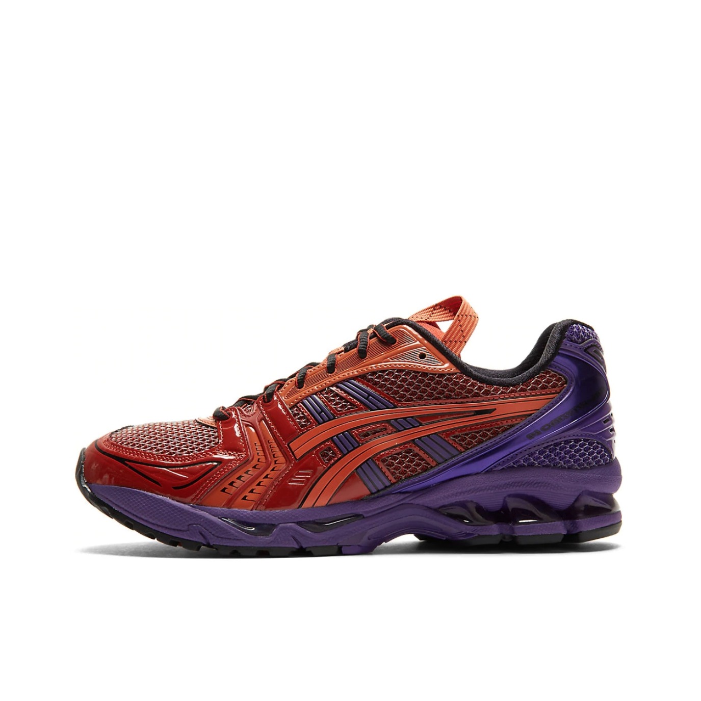 推荐商品：Asics/亚瑟士 Gel-Kayano 14 跑鞋 舒适减震防滑耐磨网面百搭复古慢跑 红色/紫色/黑色