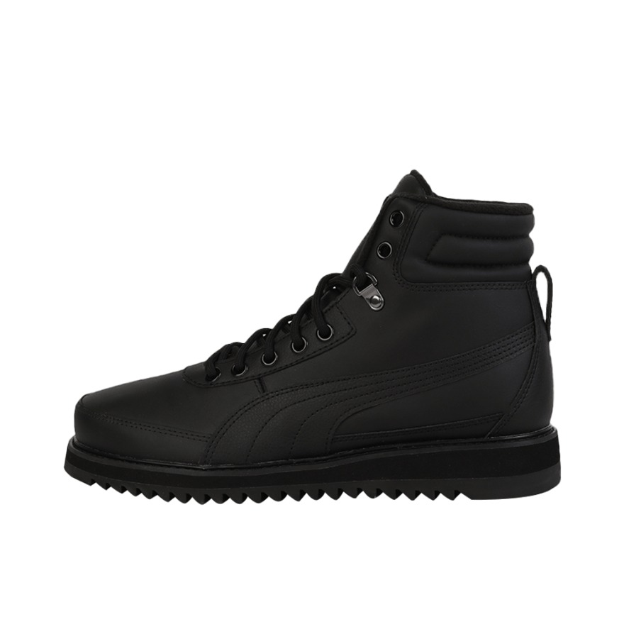 Puma/彪马 Desierto V2 运动休闲鞋 经典缓震皮质复古防滑耐磨百搭舒适潮流圆头 黑色