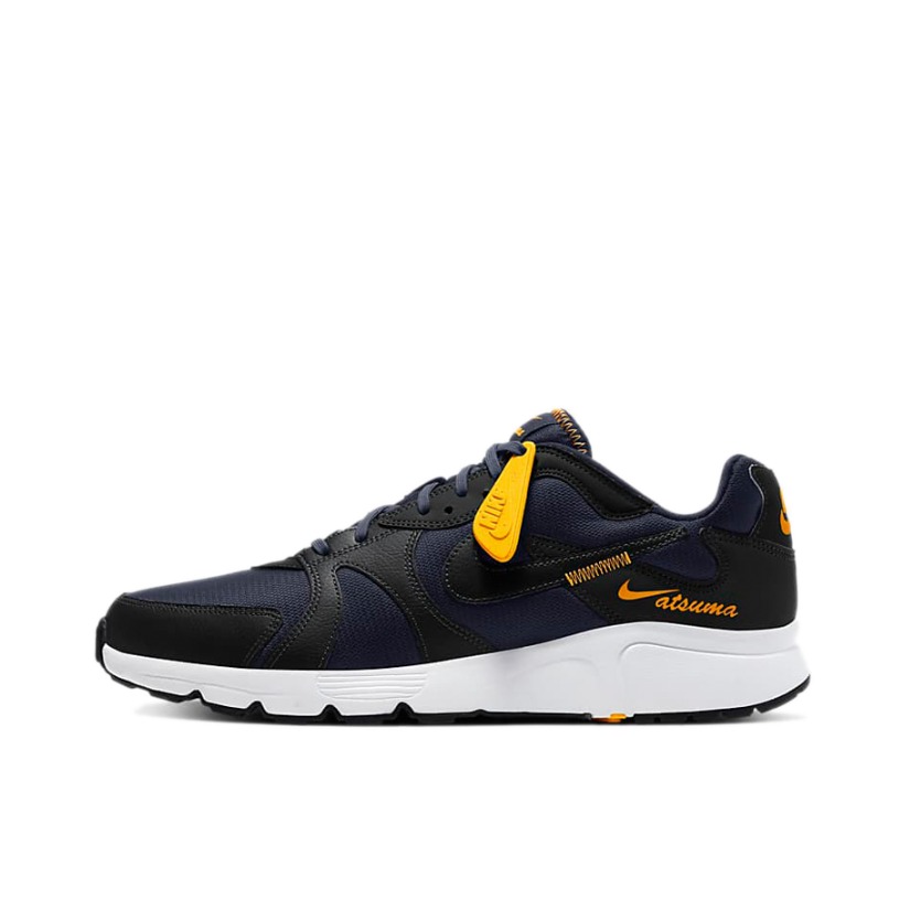 推荐商品：Nike Atsuma 时尚潮流 舒适透气 防滑耐磨 轻便 低帮 运动休闲鞋 黑色/蓝色/黄色