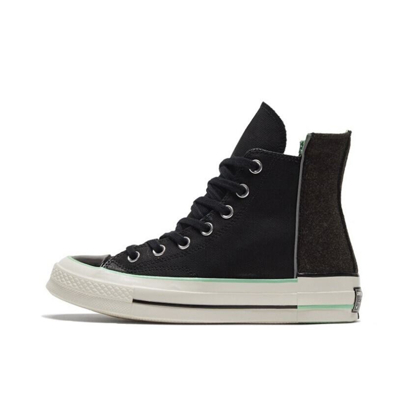 推荐商品：Converse/匡威 1970s 帆布鞋 圆头防滑经典复古轻便时尚拼接百搭 黑色/绿色