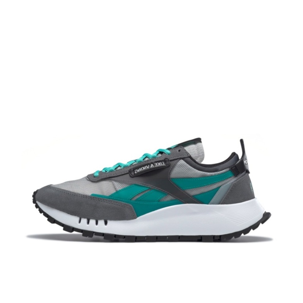 推荐商品：Reebok/锐步 Classic Leather Legacy 跑鞋 时尚复古合成革包裹性轻便减震增高 浅灰/深灰/绿色
