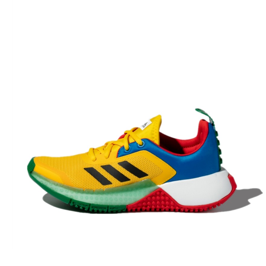 推荐商品：adidas Sport Pro LEGO 跑鞋 耐磨防滑缓震运动透气织物 LEGO联名/黄色/蓝色/红色