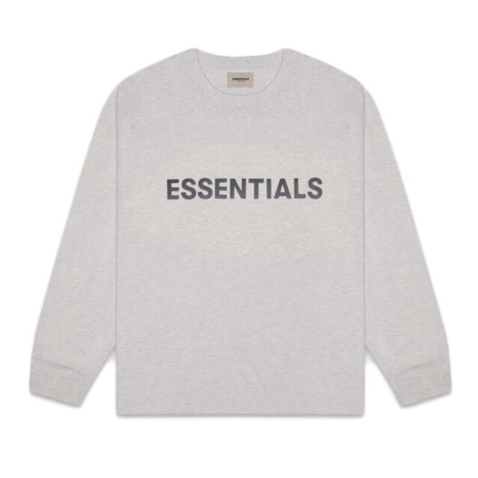 Fear Of God 美式副线Essentials胸前字母logo圆领打底落肩袖长袖T恤 男女同款