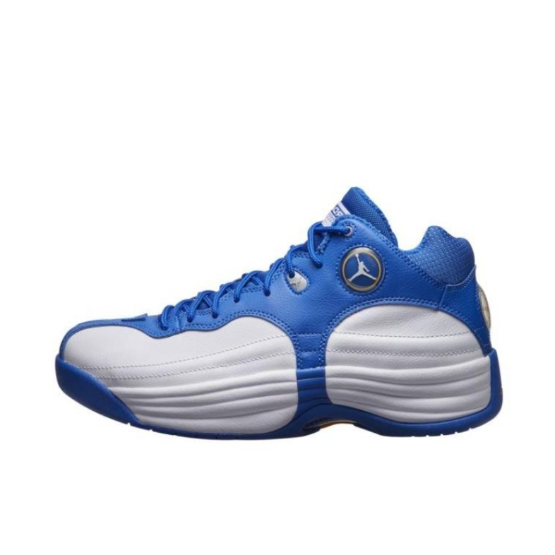 推荐商品：Jordan Jumpman Team I 篮球鞋 防滑耐磨减震透气圆头实战复古 白色/蓝色