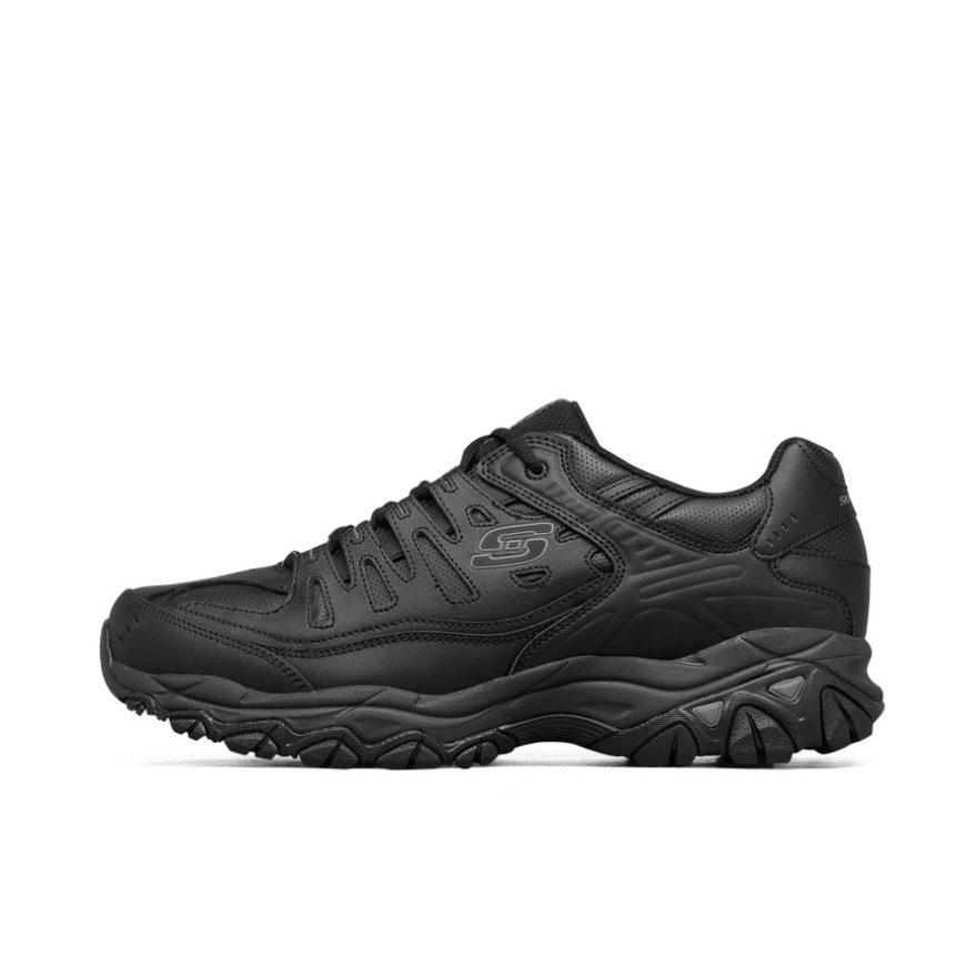 推荐商品：Skechers/斯凯奇 Encore 耐磨 减震防滑 舒适透气 时尚绑带 复古 厚底 增高鞋 纯黑