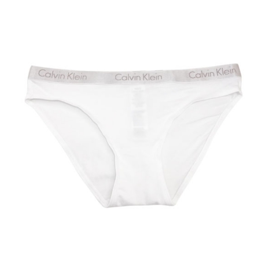 Calvin Klein/卡文克莱 经典纯棉LOGO腰边女士三角内裤 1995
