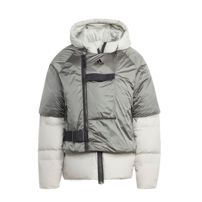 【张若昀同款】adidas DOWN JKT C.R. 户外男子运动连帽保暖羽绒服 FT2420