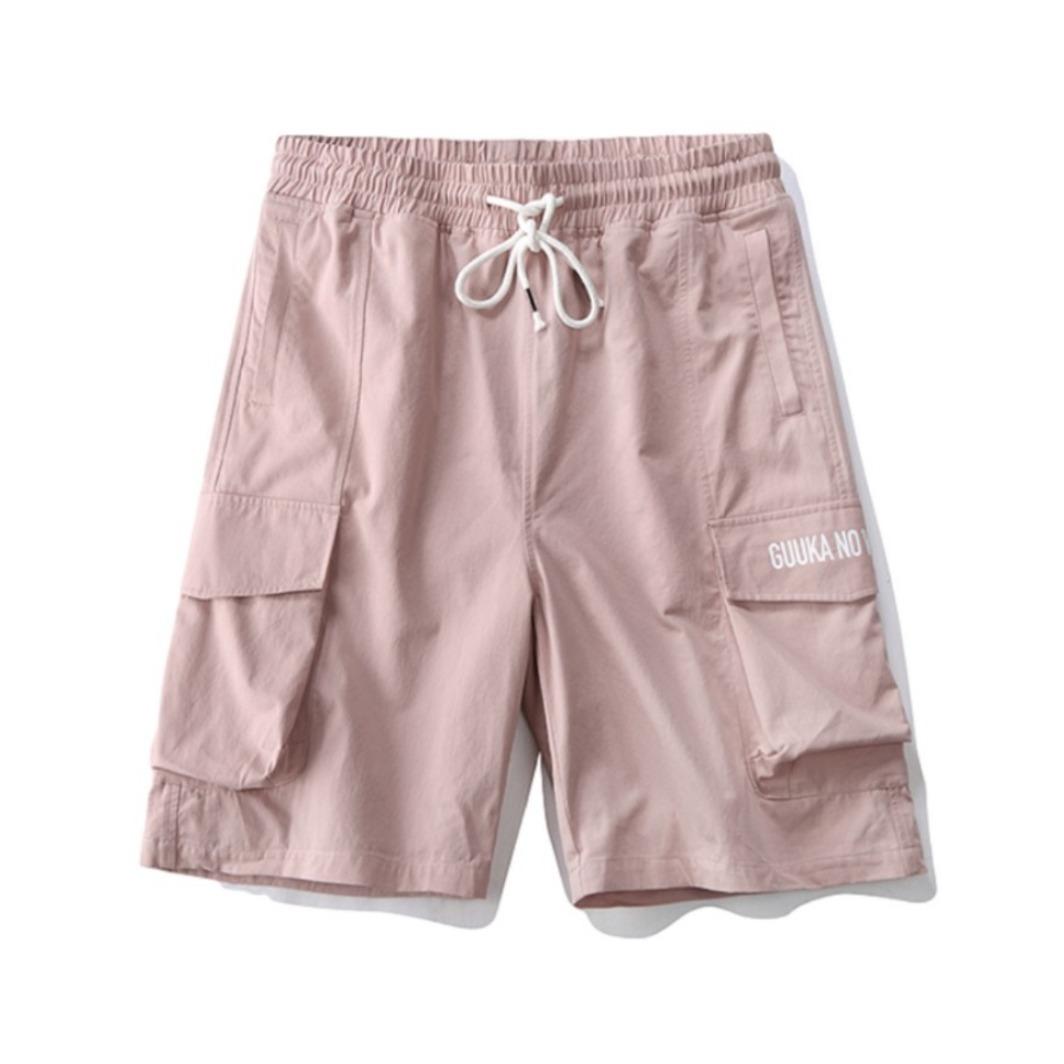 Guuka 青少年日系嘻哈运动多袋工装五分裤 D100B14