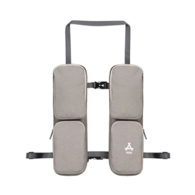 KON 灰色马甲式多功能机能工装背包 K3219332