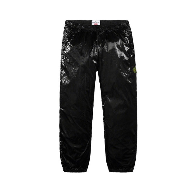 Supreme Stone Island® New Silk Light Pant Black 男女同款 SUP-SS19-435防风防水直筒休闲长裤