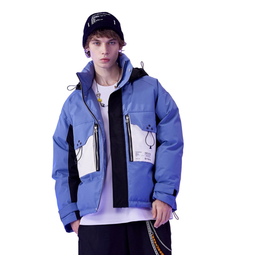 Lilbetter 拼接大口袋羽绒服 T-9204-007204