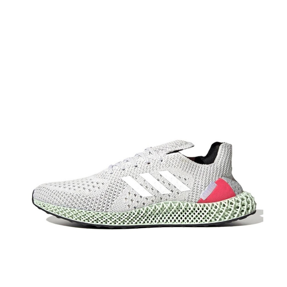 推荐商品：adidas ZX Runner 4D 织物 防滑耐磨 休闲缓震 跑鞋 Super Pink 灰白/粉红