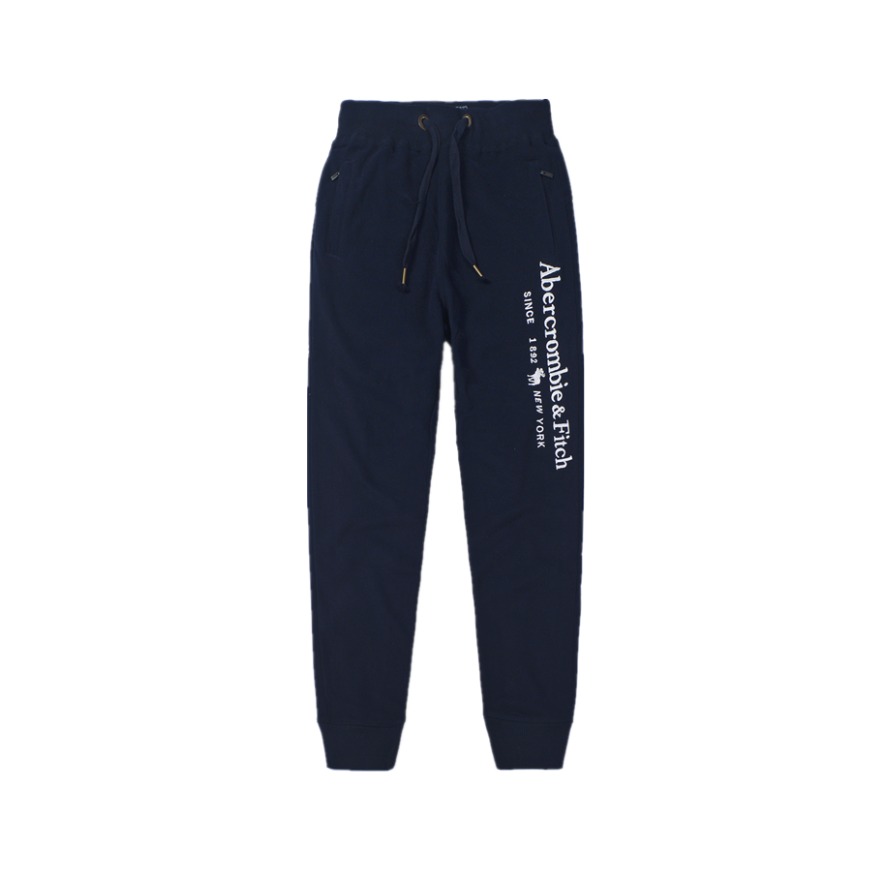 Abercrombie Fitch 薄款小脚纯棉休闲慢跑裤