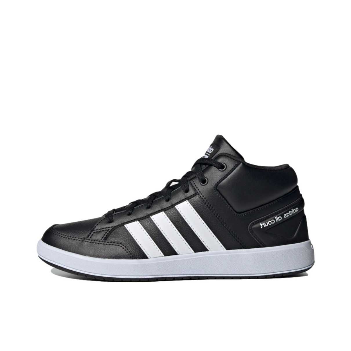推荐商品：adidas Cloudfoam All Court 板鞋 轻运动防滑耐磨轻便 熊猫/中帮/黑色/白色