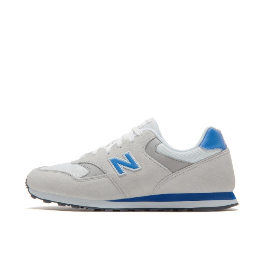 推荐商品：New Balance 393 跑鞋 复古百搭防滑耐磨舒适减震网布透气轻便织物 灰色/蓝色