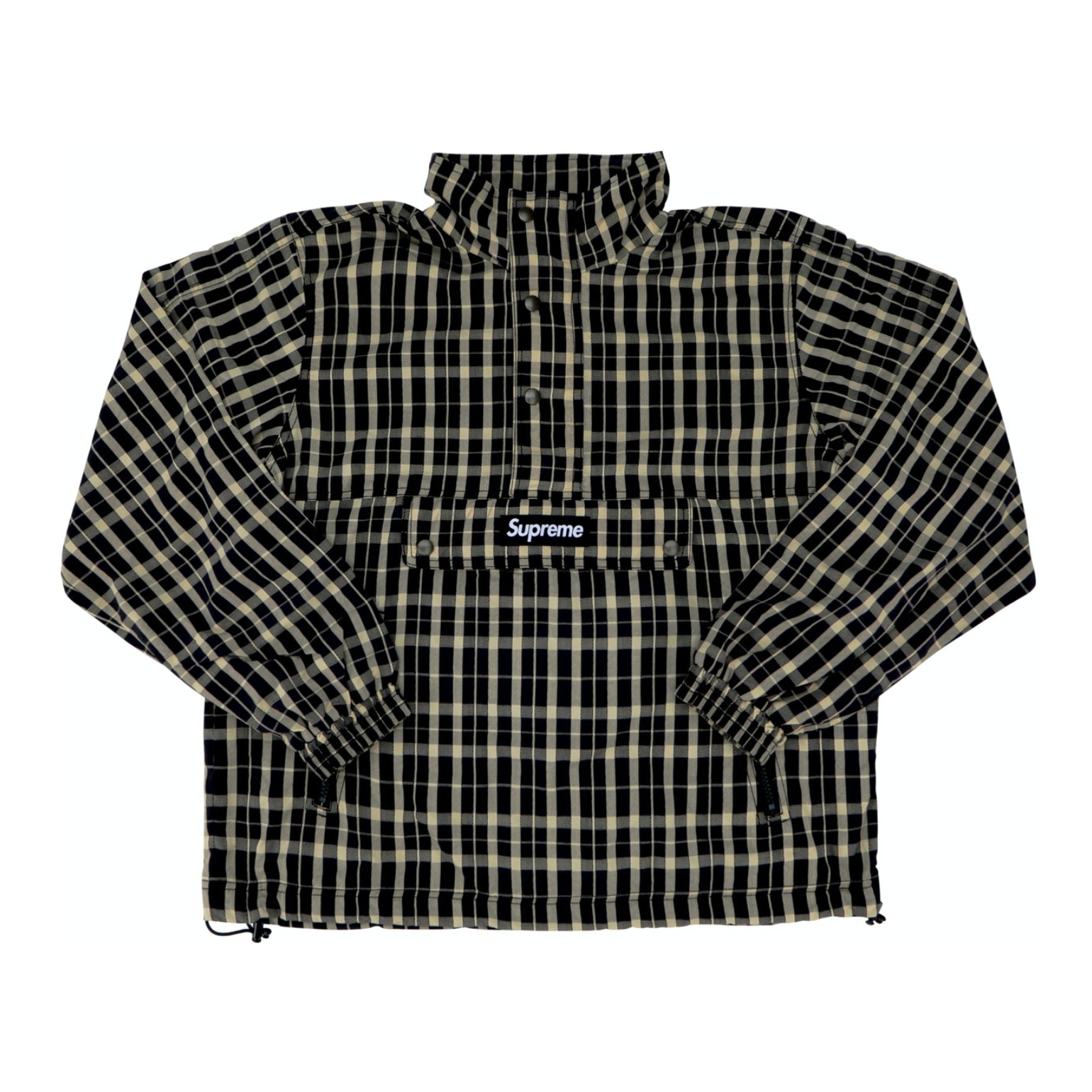 Supreme NYLON PLAID PULLOVER 格子夹克 男女同款
