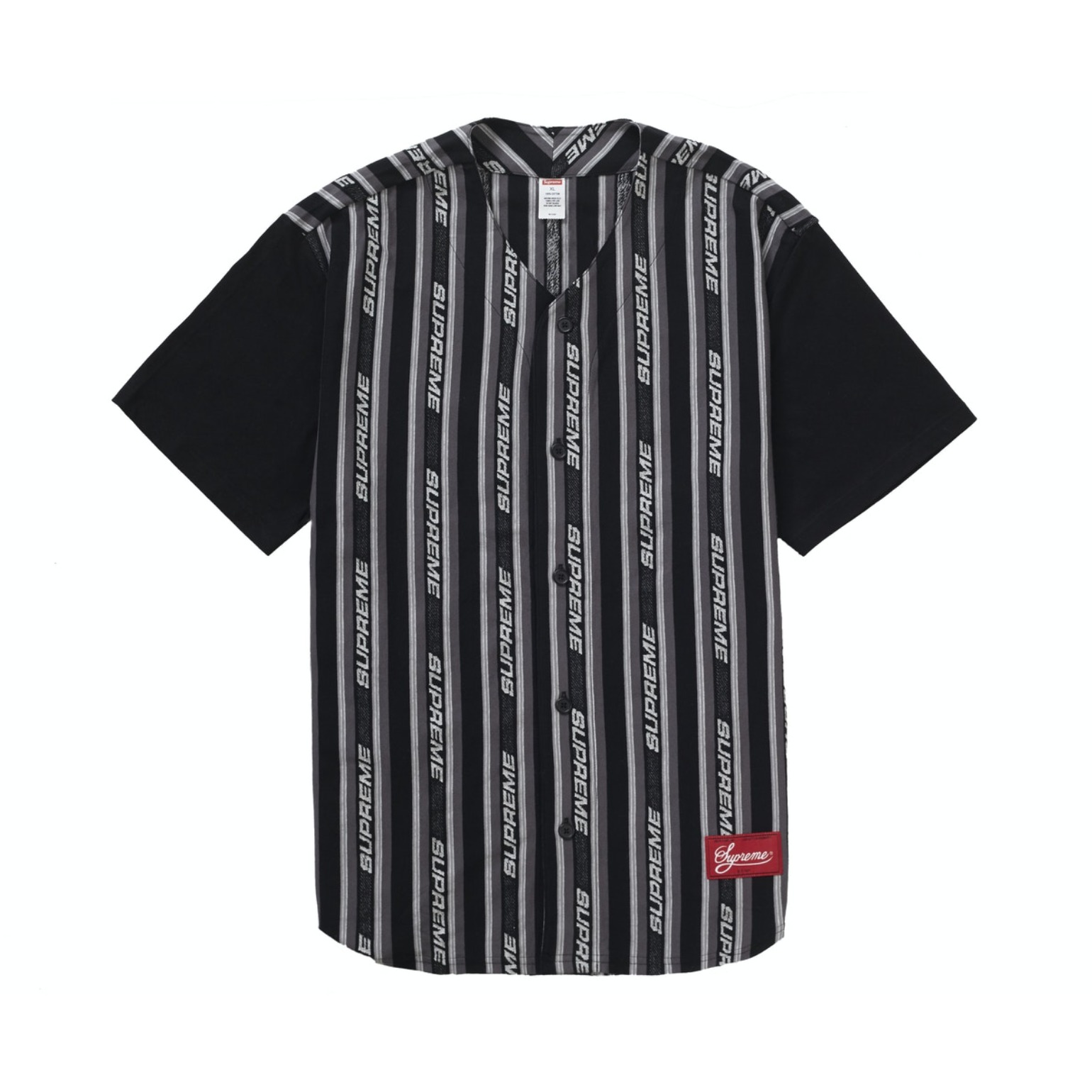 Supreme Jacquard Logo Baseball Jersey Royal SUP-SS19棒球服T恤 男女同款