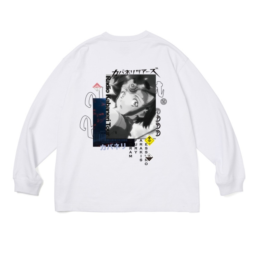 HELIPORT 甲铁城的卡巴内瑞无名印花漫改长袖T恤 男女同款