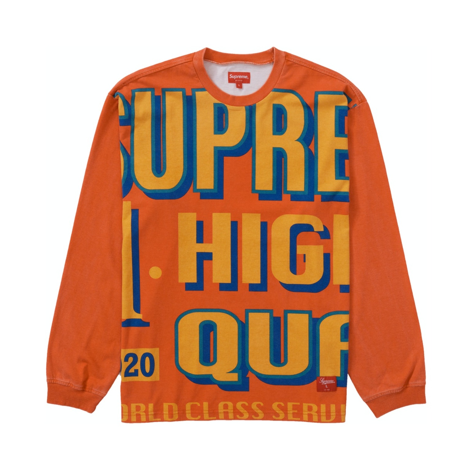 Supreme Week 8 WORLD CLASS L/S TOP 长袖t恤 男女同款