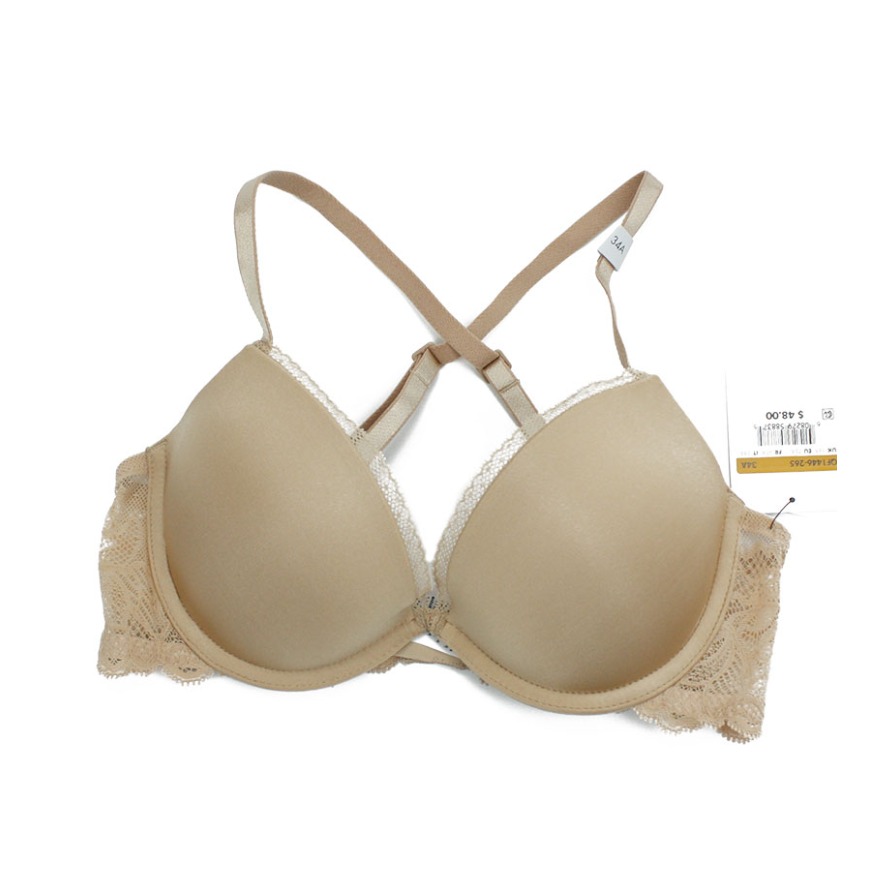 Calvin Klein 上薄下厚滑面聚拢插片文胸 QF1446