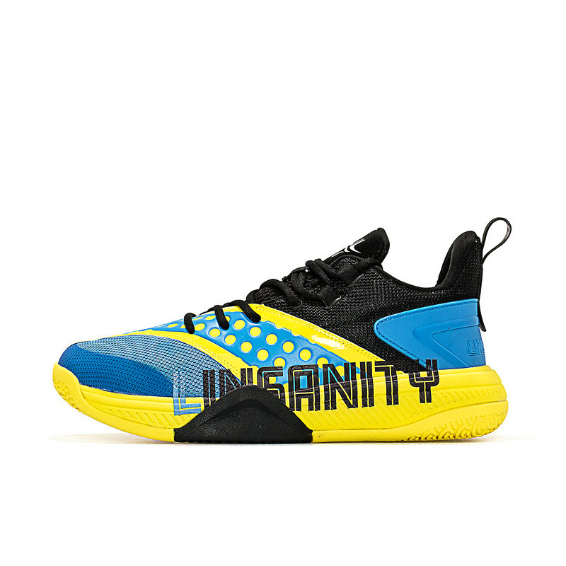 推荐商品：特步 篮球系列 实战耐磨 篮球鞋 879119120119 蓝色/黄色