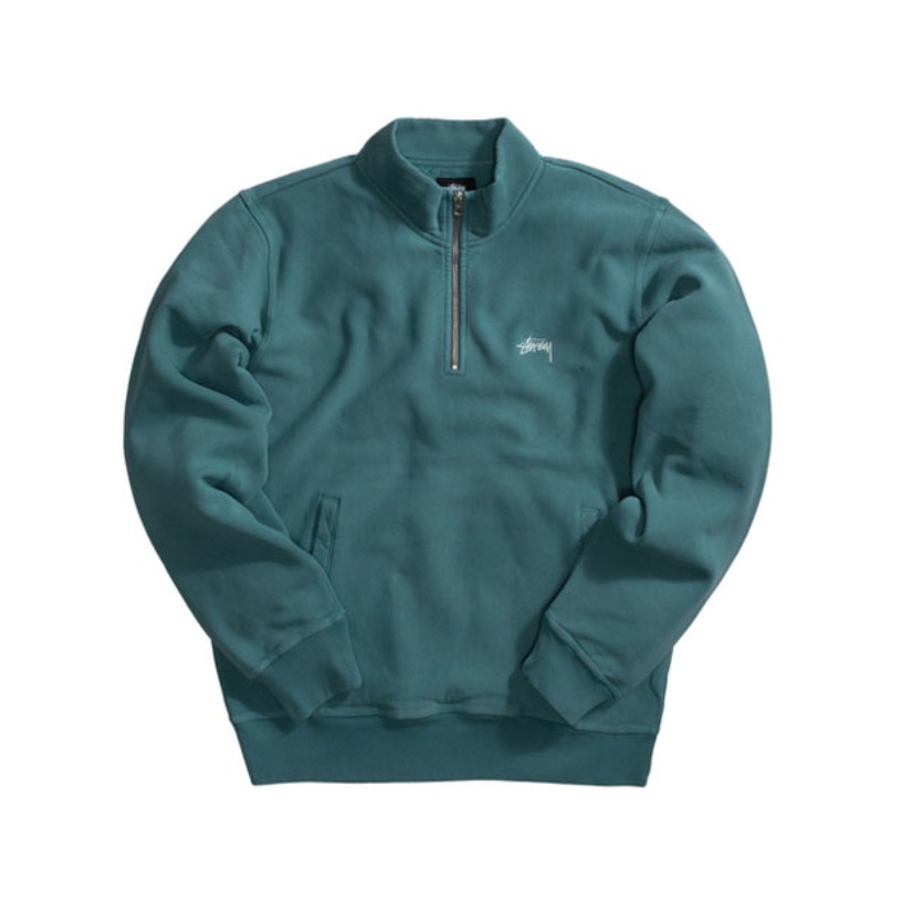 Stussy Logo Mock 休闲舒适套头卫衣 男女同款 118365