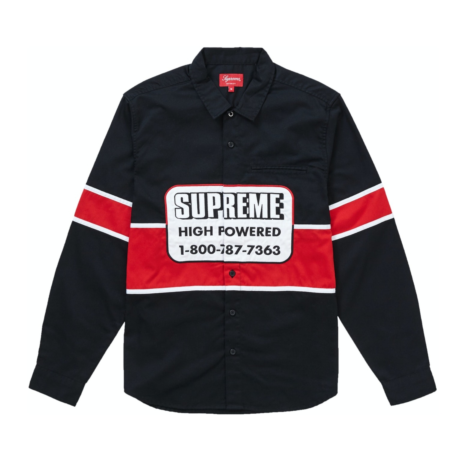 Supreme High Powered Work Shirt logo工装衬衫 男女同款