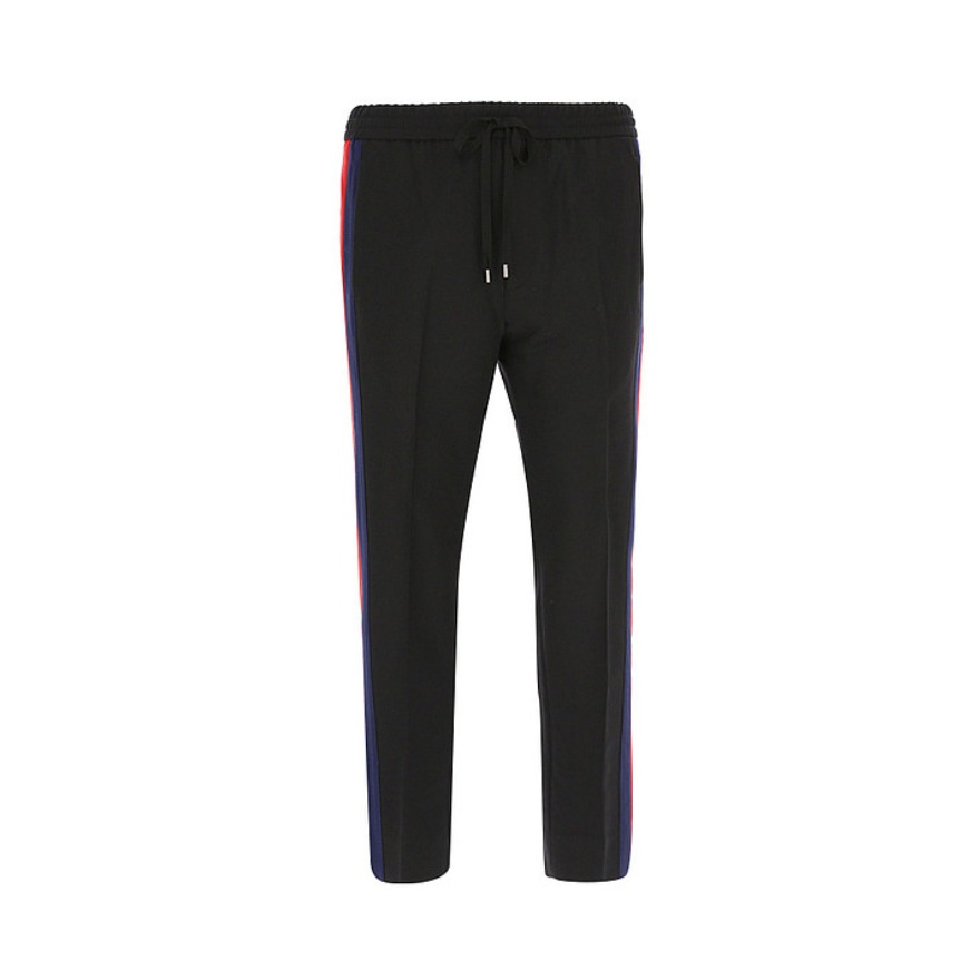 Gucci/古驰 徽标Logo印花条纹侧条纹休闲长裤 男女同款 493714-Z6903-1387