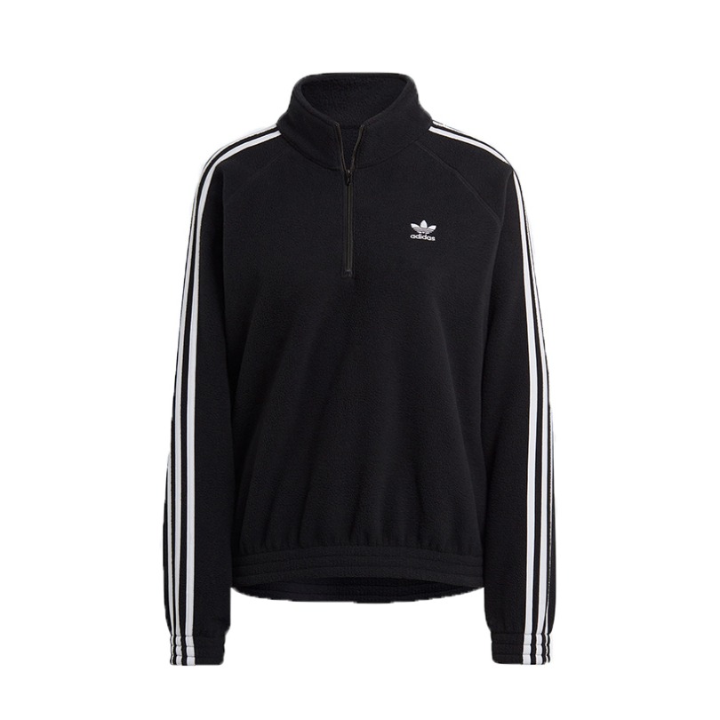 adidas Originals 摇粒绒运动半拉链套头立领卫衣 男女同款 GN2864