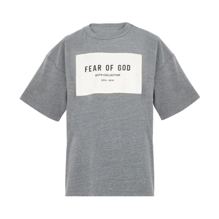 Fear of God SS19 主线FG 第六季 贴布字母Logo印花T恤