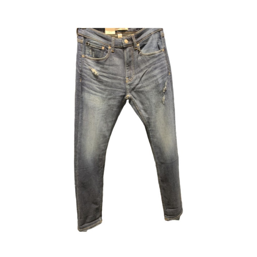 Calvin Klein 中腰猫须磨白楔形牛仔裤 J314302