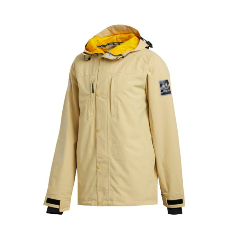 adidas Originals UTILITY JACKET保暖防水连帽滑雪外套 男女同款 DW4003