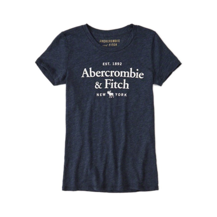 Abercrombie Fitch 修身圆领短袖T恤 男女同款