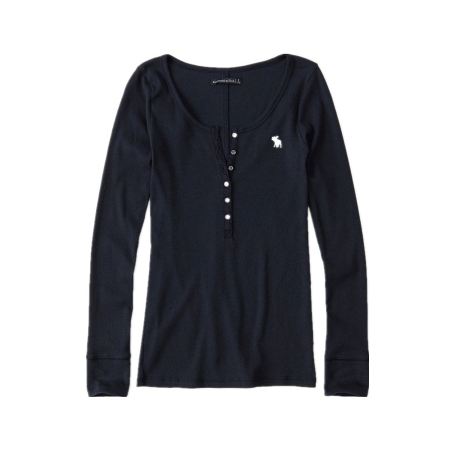 Abercrombie Fitch 亨利打底长袖T恤 男女同款 218210