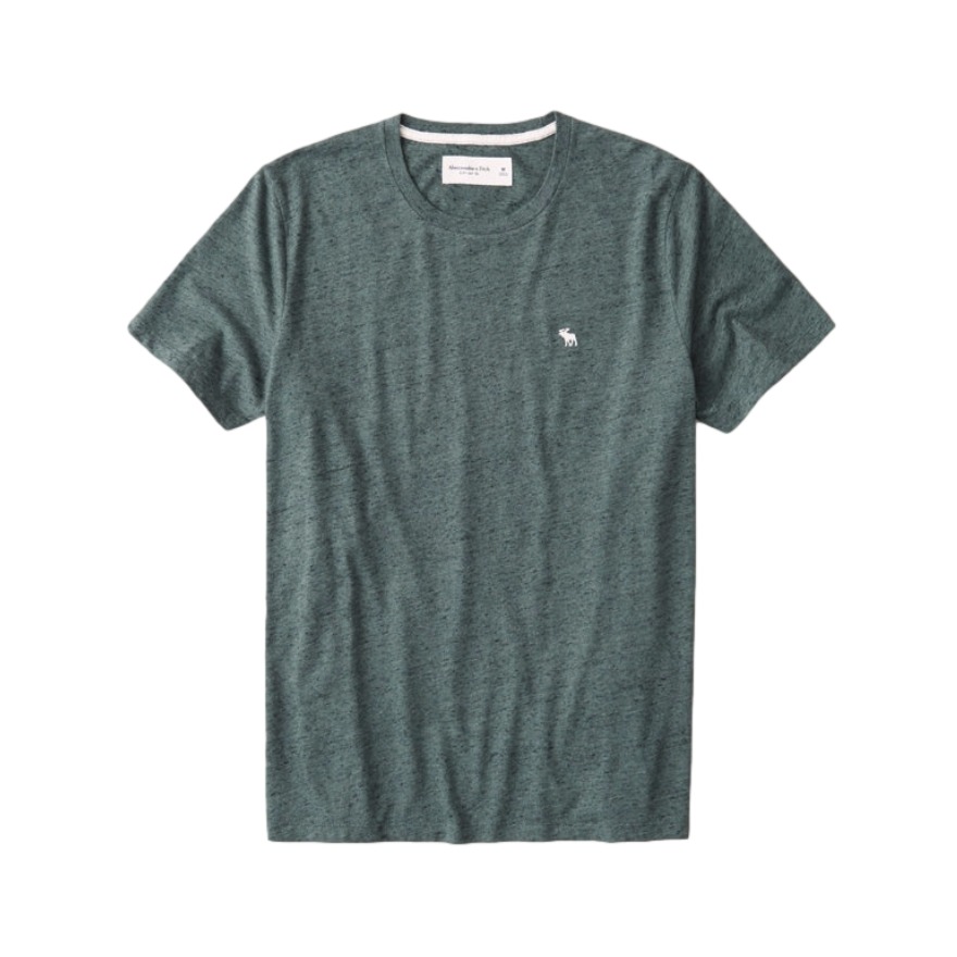 Abercrombie Fitch 标识款织纹圆领 T 恤 男女同款 306449-1