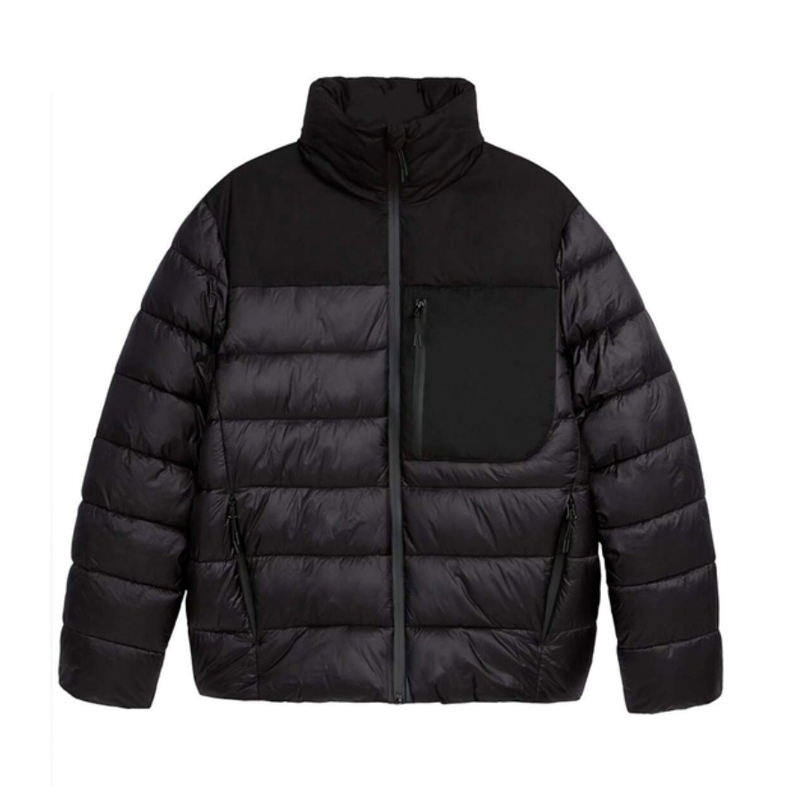 ZARA 立领隐藏连帽棉服外套 男女同款 05320365800