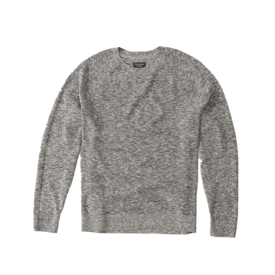 Abercrombie Fitch 圆领套头百搭针织衫 男女同款