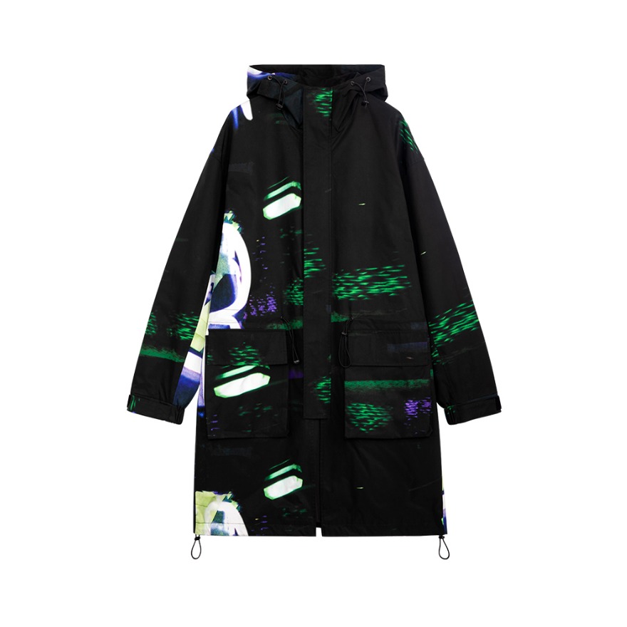 Lilbetter 韩版印花帅气装风衣 男女同款 T-9201-005910