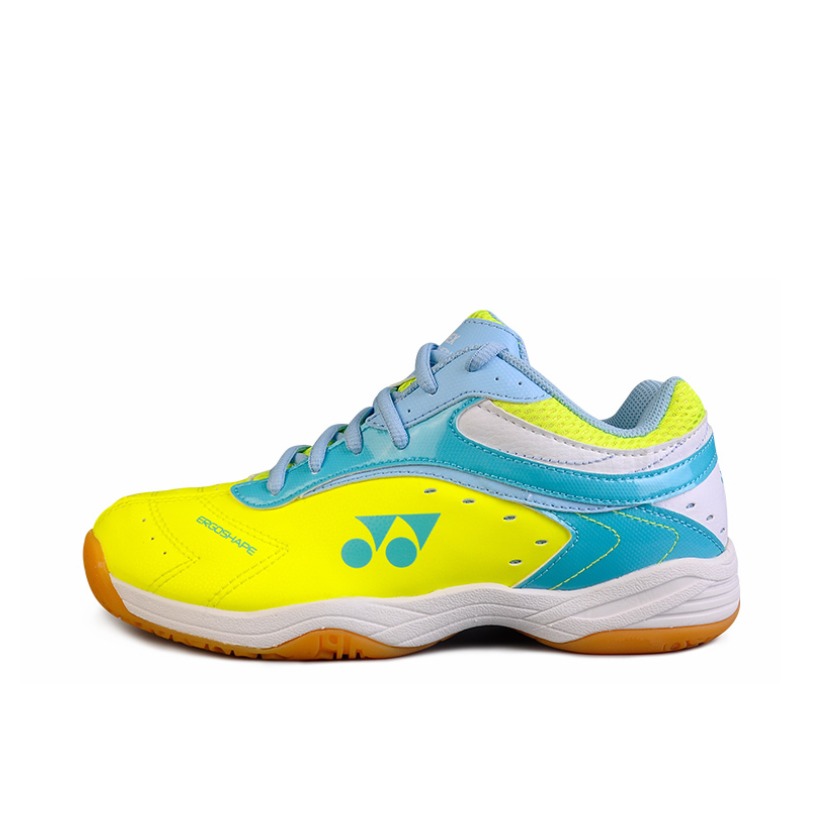 推荐商品：YONEX/尤尼克斯 Power Cushion 330系列 防滑耐磨 减震缓冲 羽毛球鞋 黄色/浅蓝
