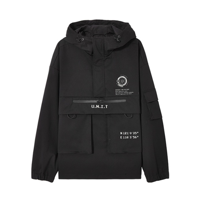 A21 梭织宽松连帽外套 男女同款 F403114038