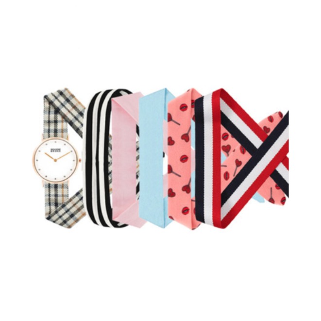 Rich Gone Broke 加午套装法国钻盘绑带学院风时尚学生防水腕表 2018822141