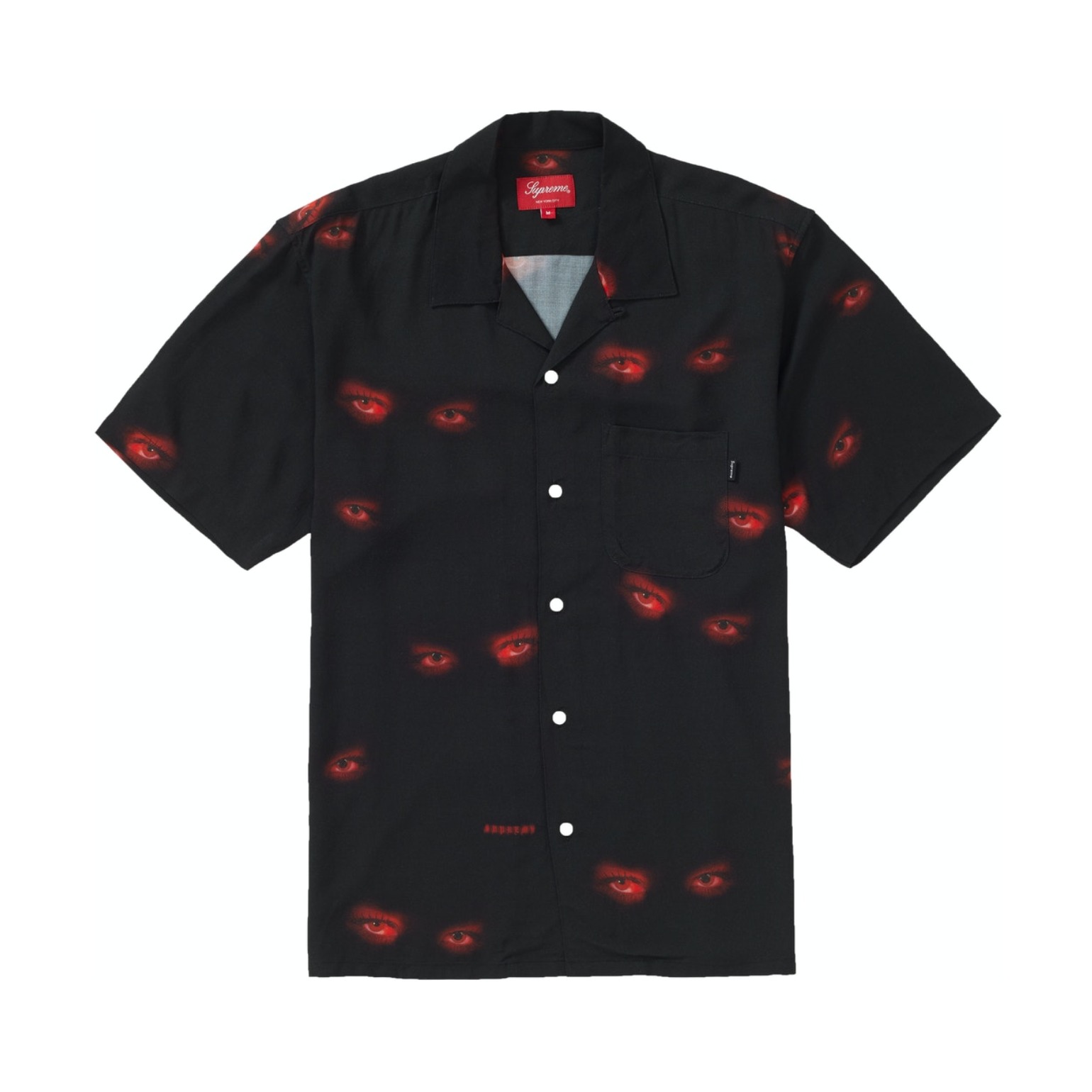 Supreme Eyes Rayon S/S Shirt 眼睛印花短袖襯衫 男女同款