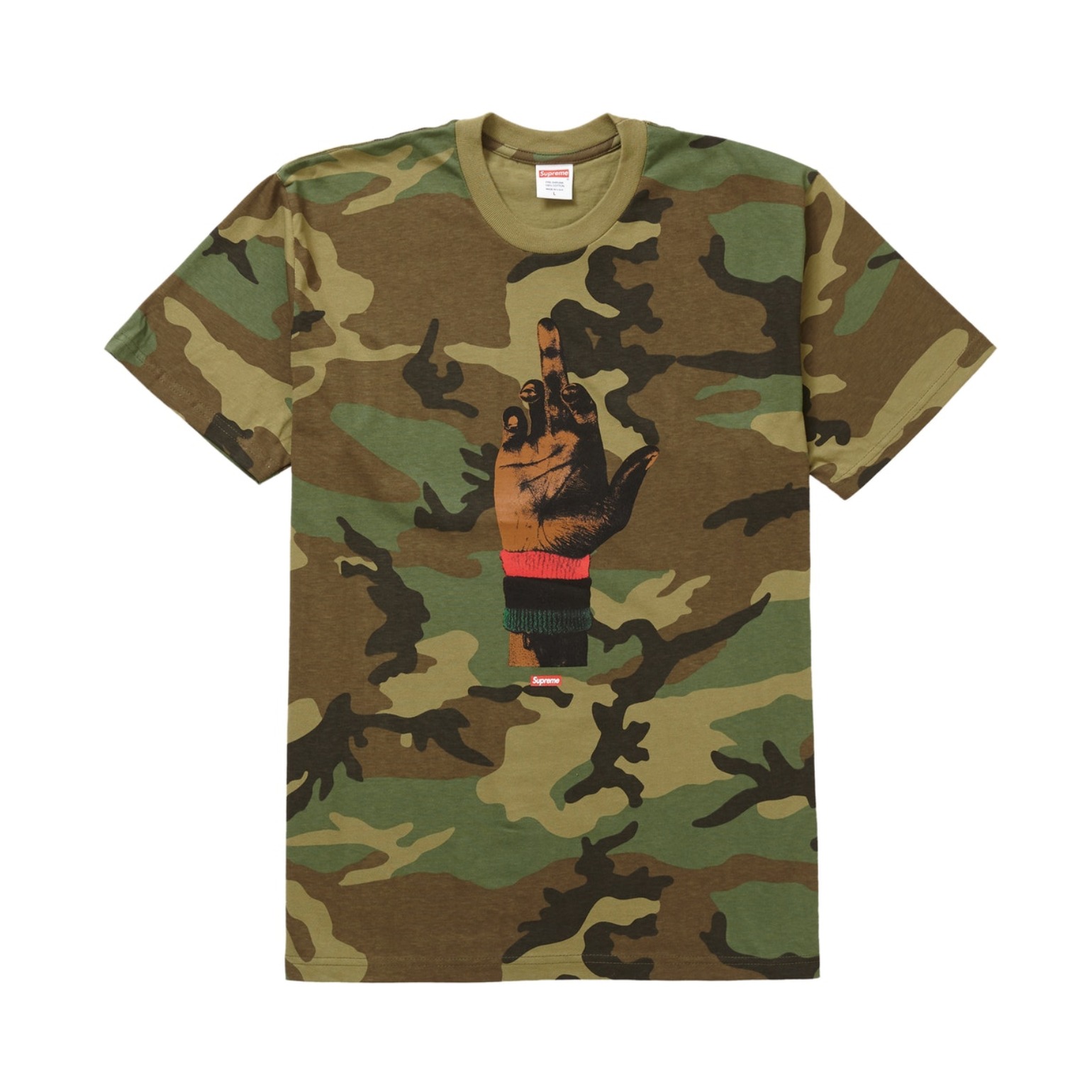 Supreme Dead Prez RBG Tee 中指红标圆领短袖T恤 男女同款