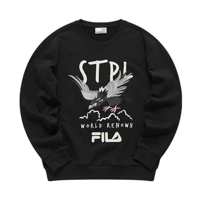 FILA FUSION X Staple 联名潮流满印套头卫衣 男女同款 T11M114212F