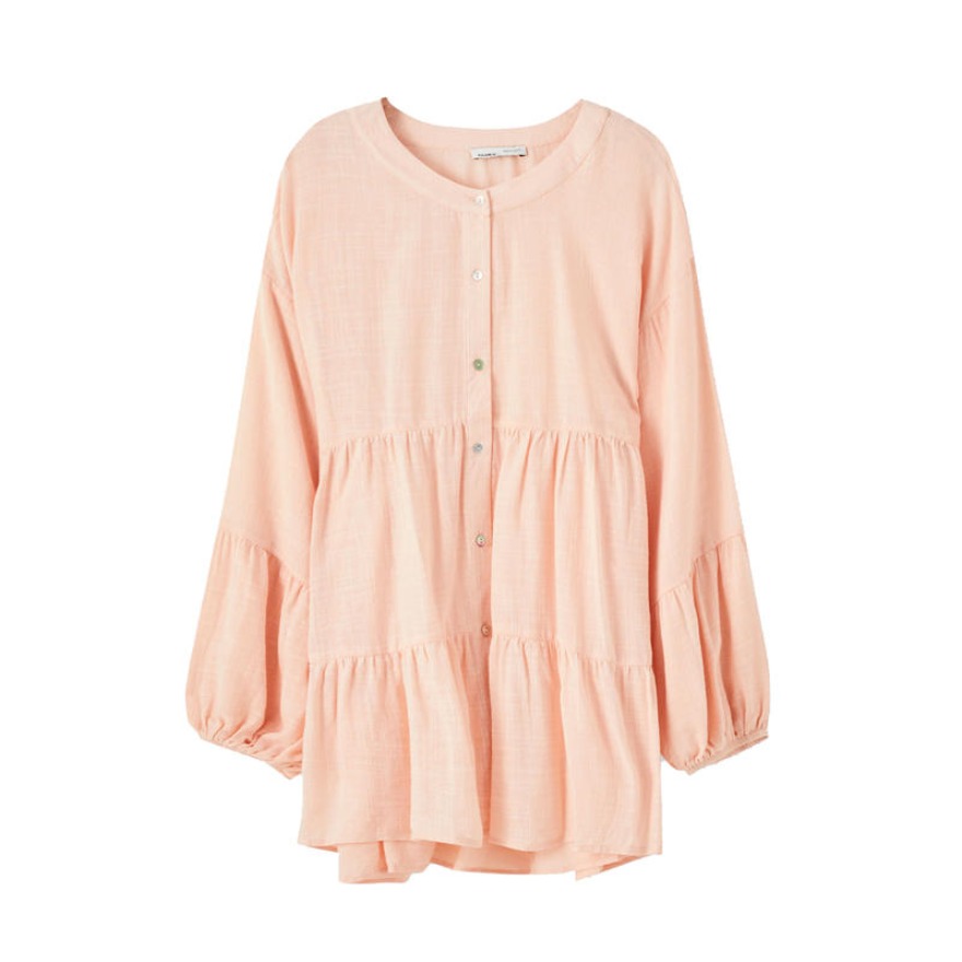 PULL&BEAR 宽松衬衫式连衣裙 05474369