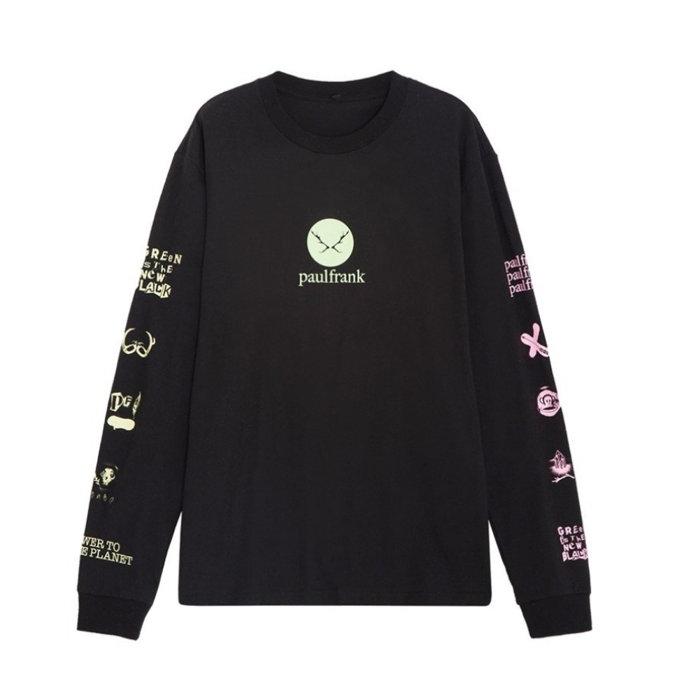 Paul Frank/大嘴猴 女装圆领长袖T恤 PFCTE191074M